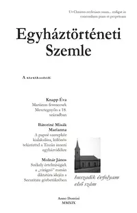 Egyháztörténeti Szemle 2019/1