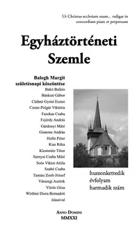 Egyháztörténeti Szemle 2021/3