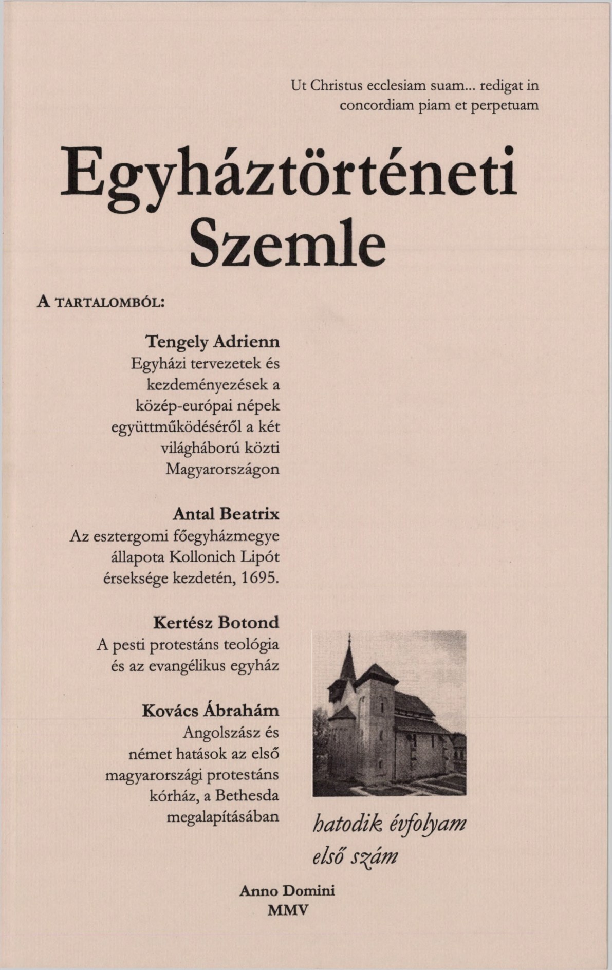 					View Vol. 6 No. 1 (2005): Church History Review
				