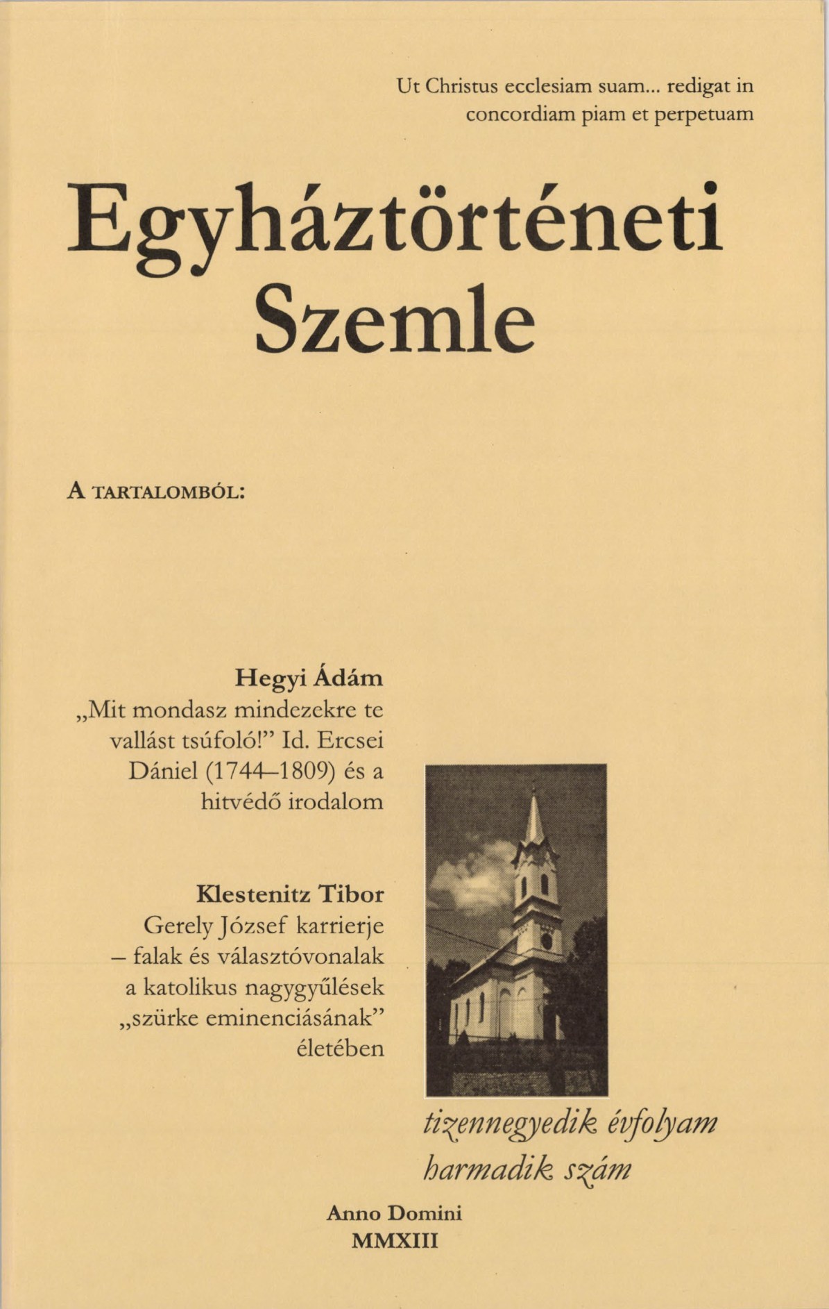 					View Vol. 14 No. 3 (2013): Church History Review
				