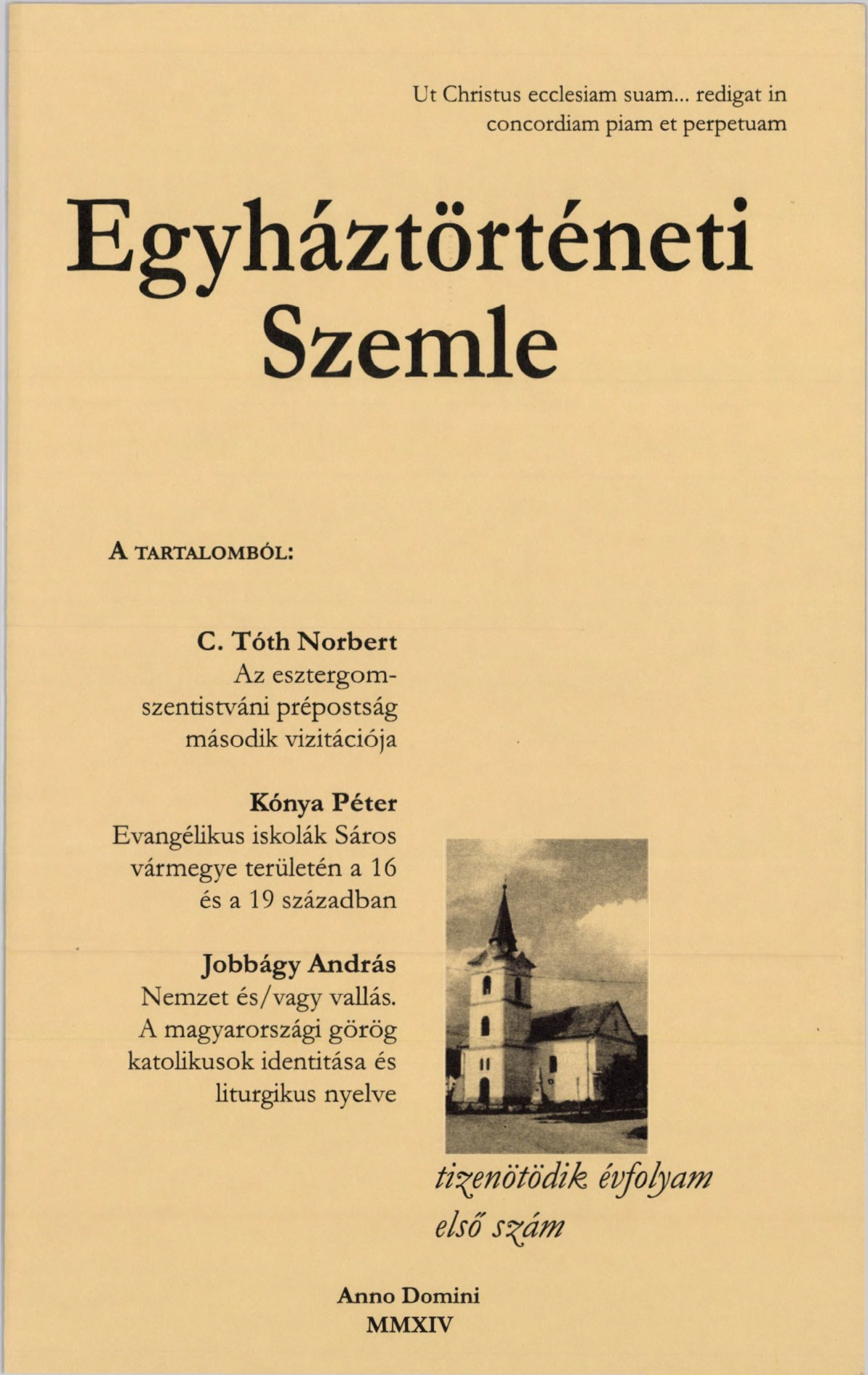 					View Vol. 15 No. 1 (2014): Church History Review
				