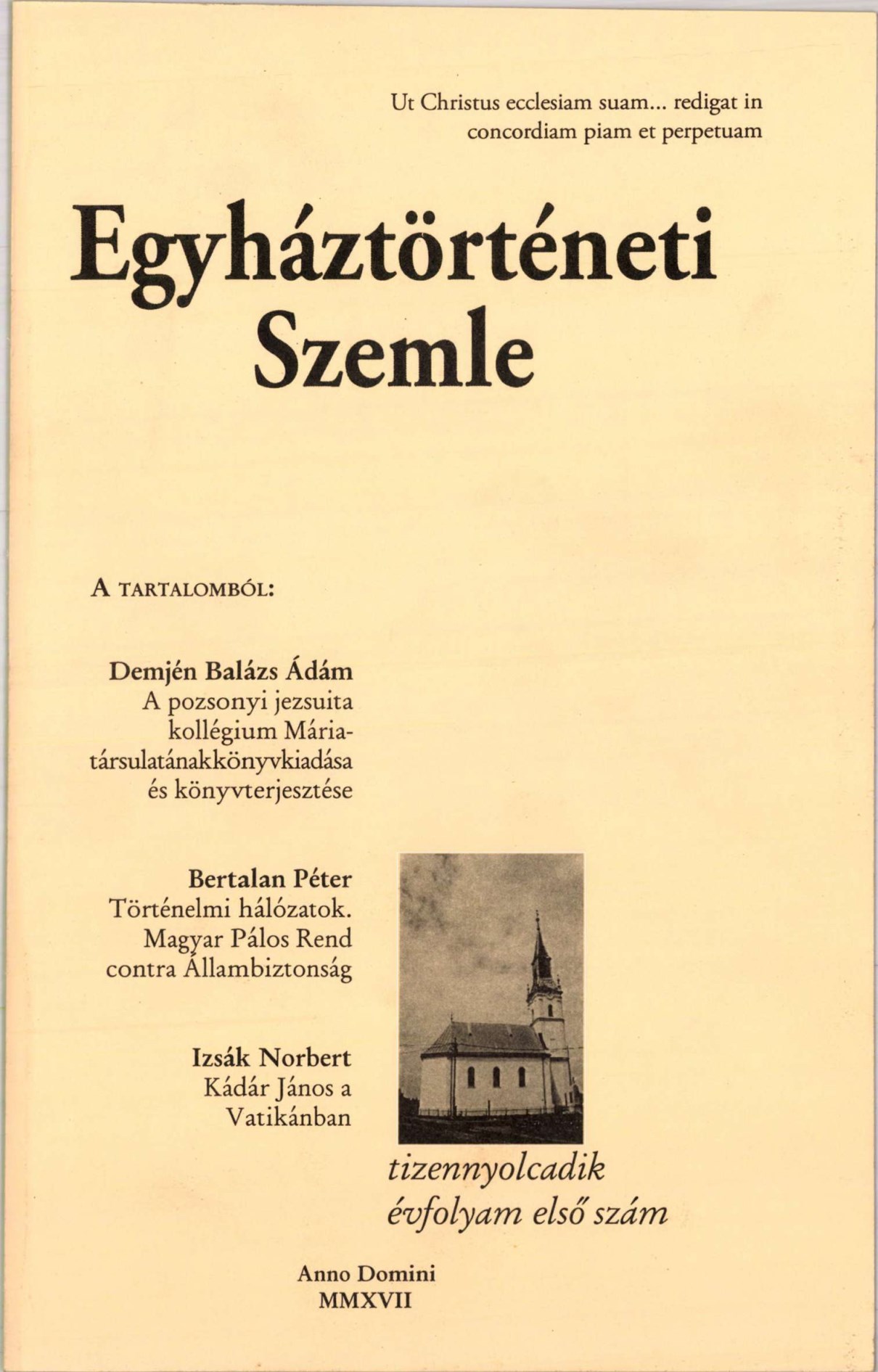 					View Vol. 18 No. 1 (2017): Church History Review
				